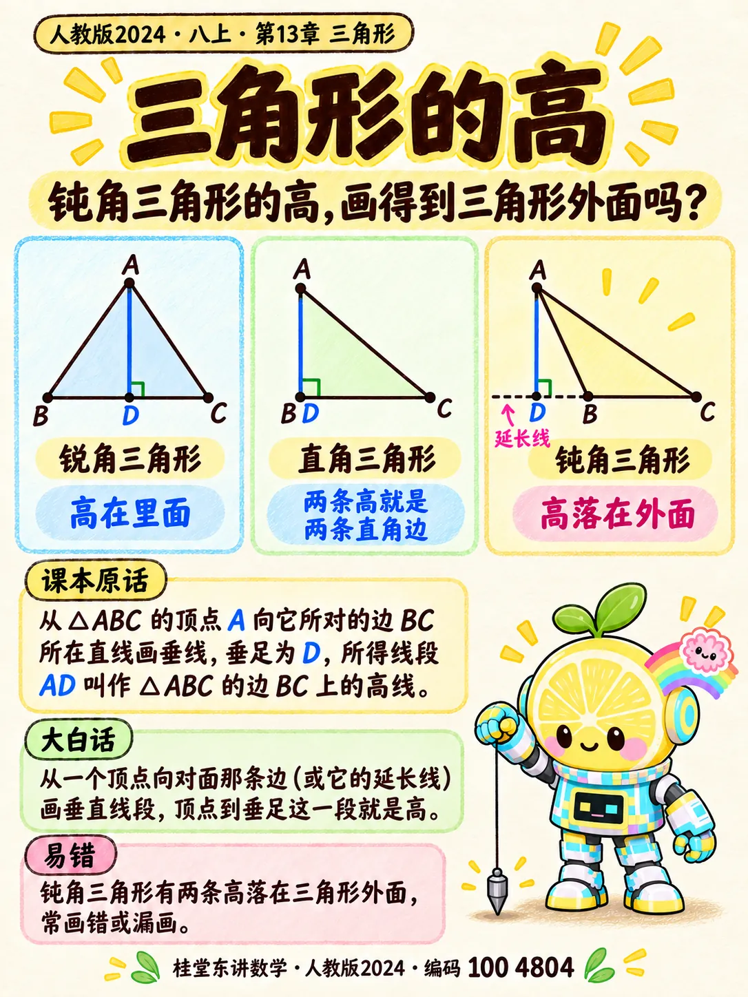 知识卡：三角形的高